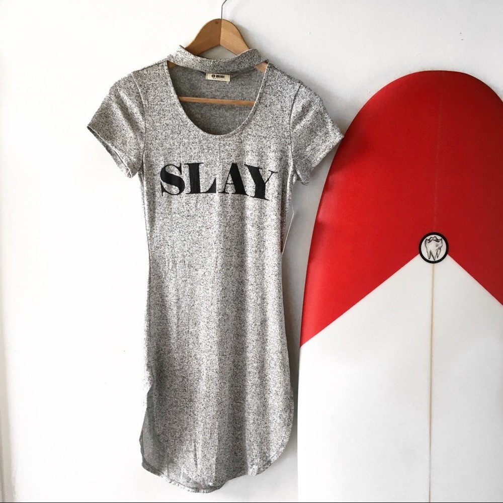 G Mini Mock Neck Dress